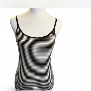 Brandy Melville Black and White Striped Camisole